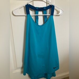 Nike Dri-FIT Blue Tank Top | Athletic Workout Top | Size Medium Gym & Activewear